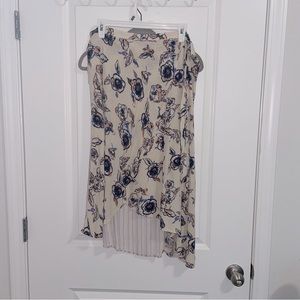 Cute floral and striped skirt